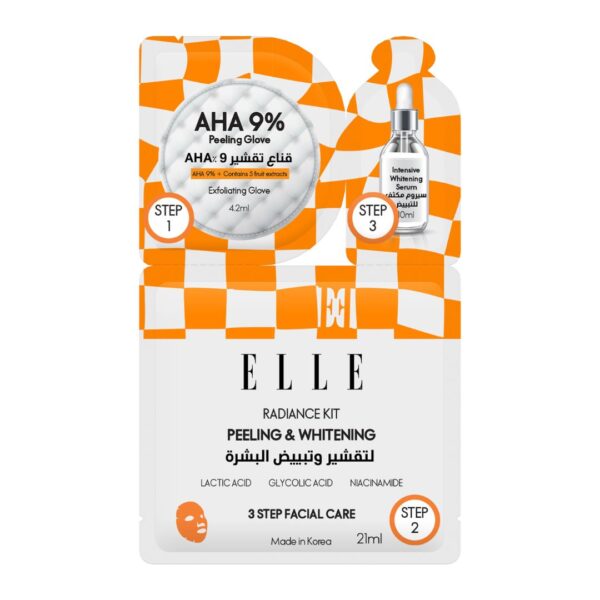 ELLE Radiance Kit Peeling & Whitening Mask